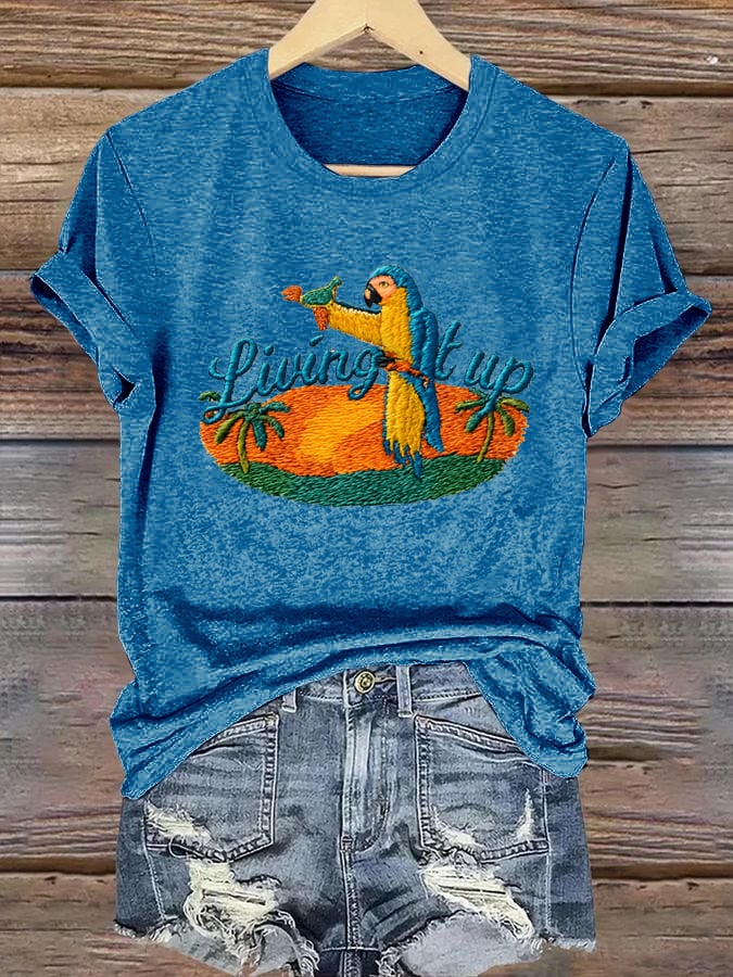 Women's Liuing It Up Print Shirt