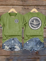 Retro Mother, Mother Ocean, I Have Heard You Call Print T-Shirt
