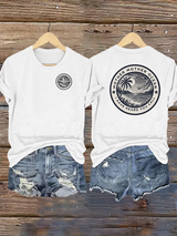 Retro Mother, Mother Ocean, I Have Heard You Call Print T-Shirt