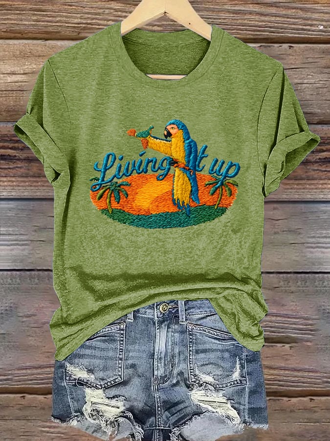 Women's Liuing It Up Print Shirt