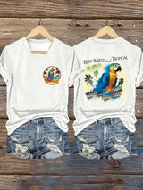 Women's Keep Warm Think Tropical Print Shirt