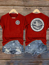 Retro Mother, Mother Ocean, I Have Heard You Call Print T-Shirt