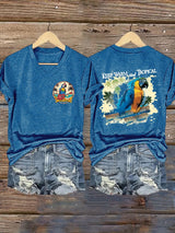 Women's Keep Warm Think Tropical Print Shirt